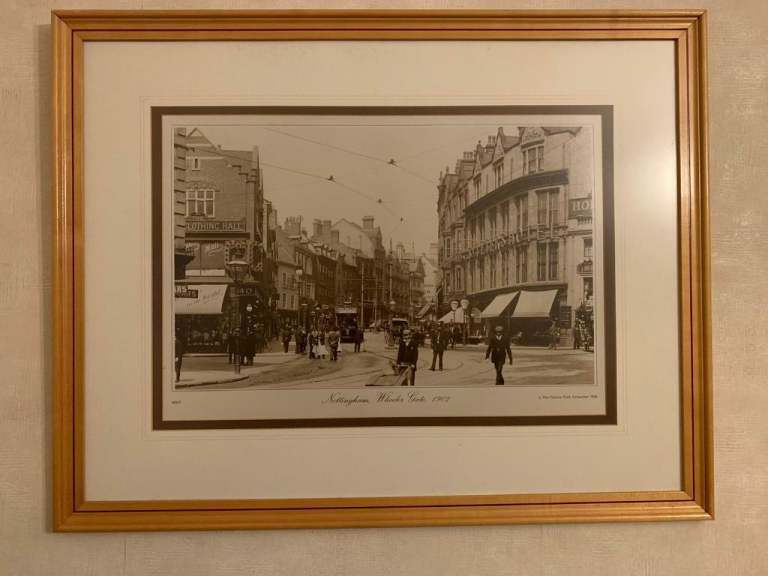 Francis Frith Nottingham Wheeler Gate 1902 Framed Print