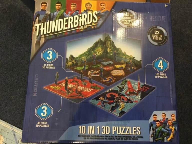 Thunderbirds 10 in 1 3D puzzles