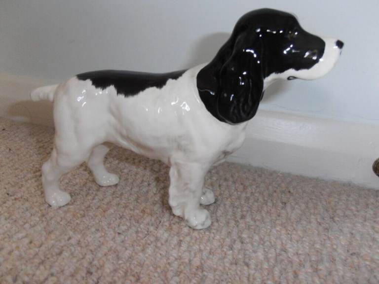 Black and White Beswick Cocker Spaniel