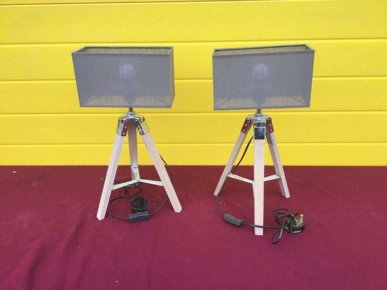 Pair of table lights. 