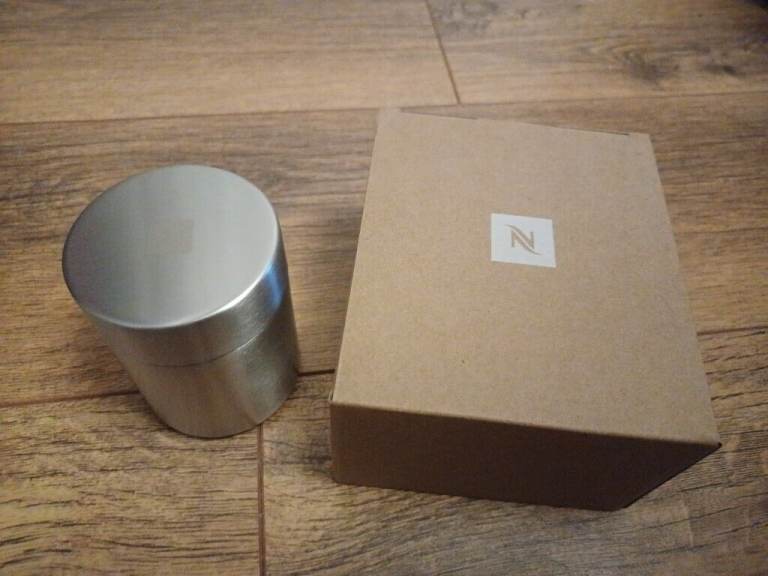 Nespresso sprinkler and engraved Nespresso 