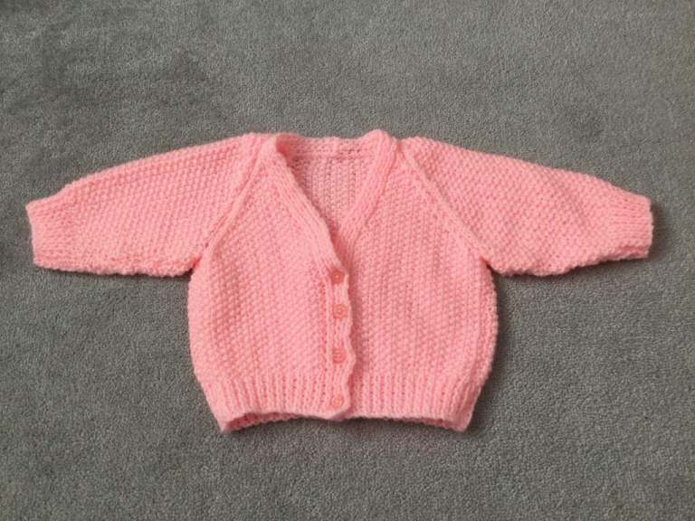 Brand New Handmade Knitted Baby Cardigan
