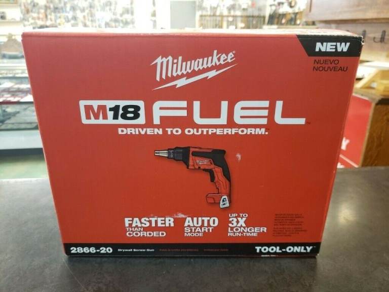 Milwaukee Fuel Drywall Screw Gun 2866-20 New XC M18v Tool Only New in 