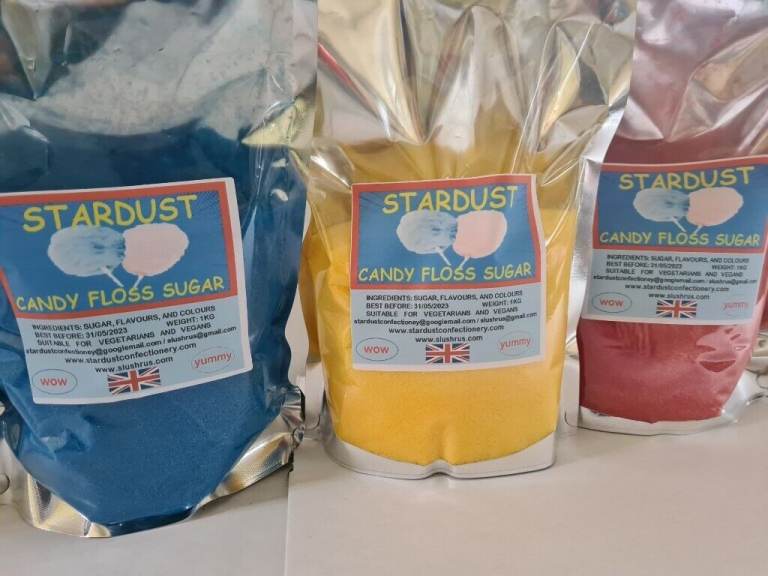 6 x 1kg Assorted Flavoured Candy floss sugar 