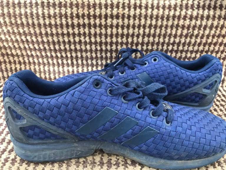 Adidas Zx Flux torsion Trainers On Navy Blue Size 8.5