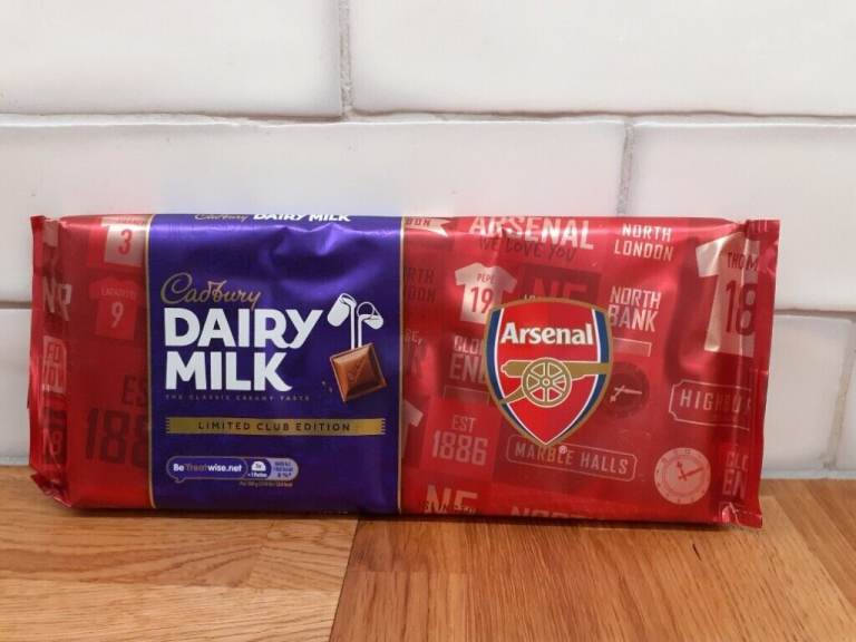 Limited Edition Arsenal Chocolate bar