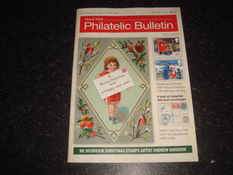 Royal Mail Philatelic Bulletin - December 2018 - post or collection 