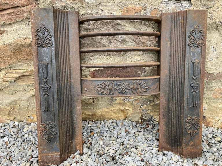 Old Cast Iron Fire Front Grate
