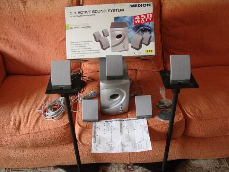 MEDION 5.1 ACTIVE SOUND SYSTEM, BOXED.
