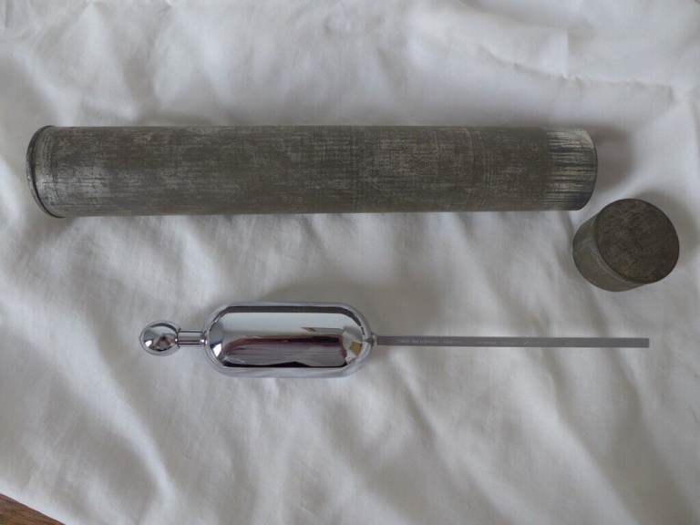 Collectable Scientific Instrument: Antique Vintage Hydrometer. Marked Dearborn-Pittam.