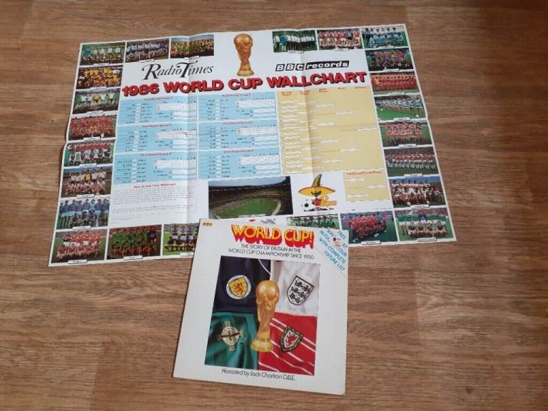 World cup 1986 jack Charlton vinyl LP + poster