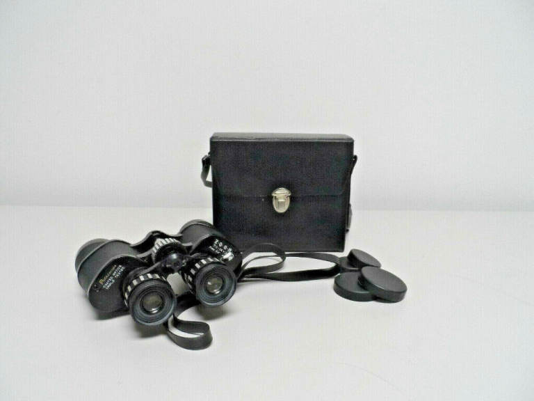 quality vintage Pathescope Zoom 7 x - 14x35 Binoculars ,with optics covers,