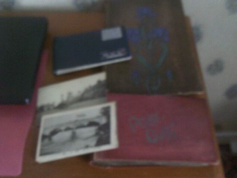 150 + VINTAGE POSTCARDS IN 3 ALBUMS  USED / UNUSED