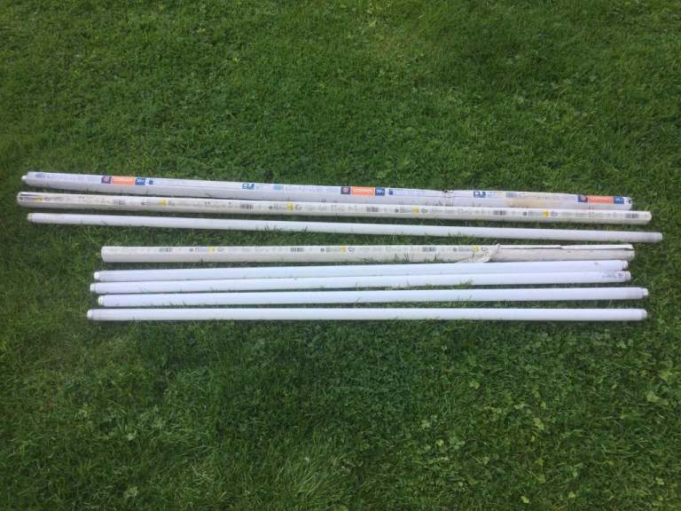 Fluorescent strip light bulbs, job lot.