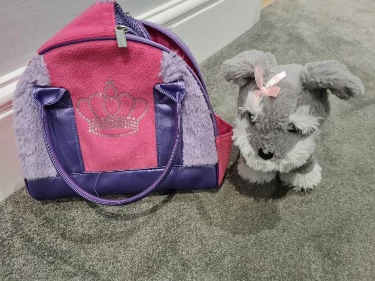 Soft Toy Dog & Carrier