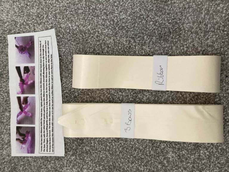 New & Unused Wedding Car Ribbon Set