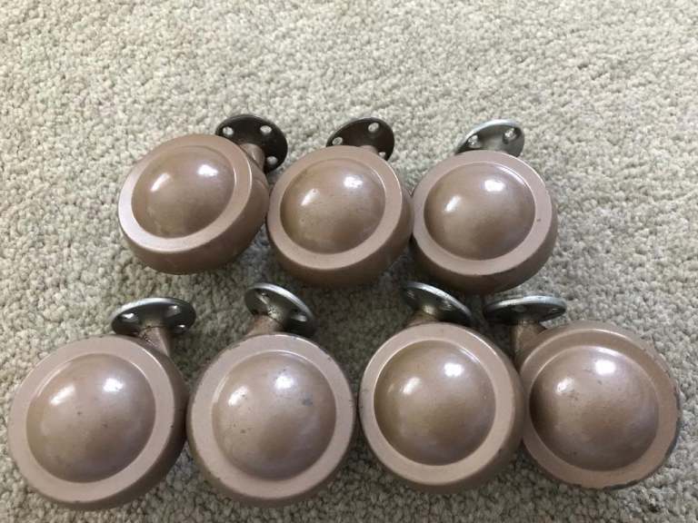 Vintage Furniture Castors With Mountings