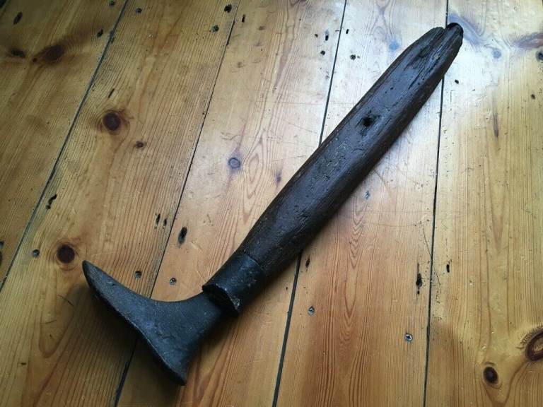 Vintage Cobblers Boot Last Iron & Wood Lovely Decorative Piece Display Prop