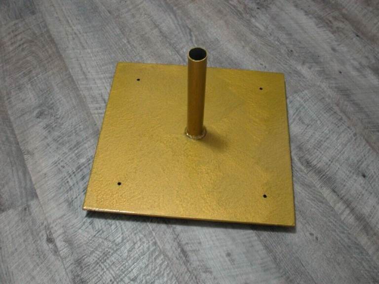 heavy duty garden umbrella parasol stand solid steel 