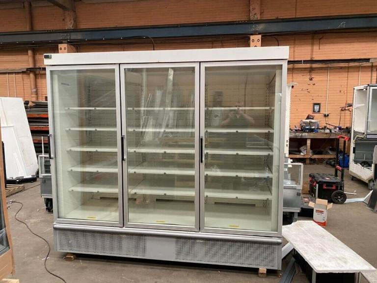2 and 3 door plug in display freezer refurbished