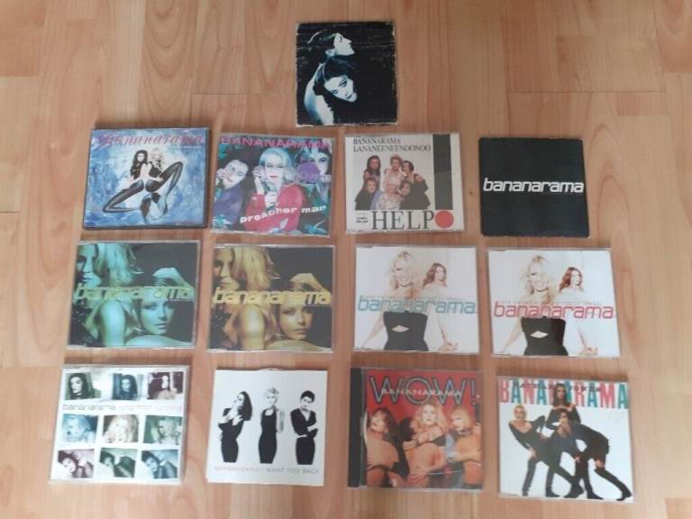 12 x bananarama cd singles 80s / 90s