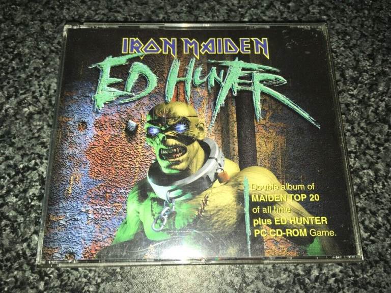 IRON MAIDEN ED HUNTER TRIPLE CD - VIDEO GAME VERY GOOD / EXCELLENT CONDITION.