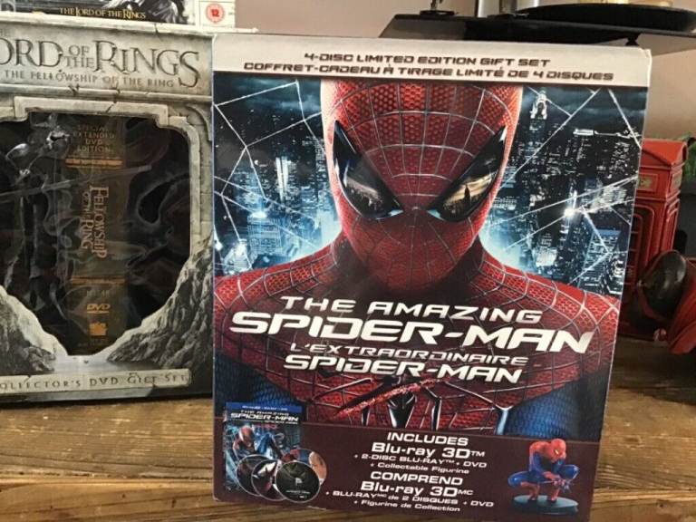 The Amazing Spider Man 3D Blu Ray Collectors set