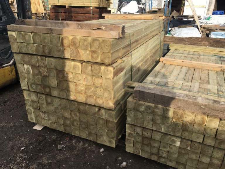 3x3 Tanalised Timber Fence Posts & Gate Posts @ 1.8 meter / 6ft approx