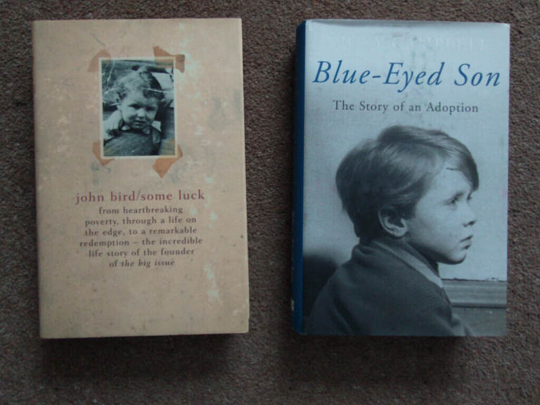 ADOPTION - NICKI CAMPBELL & John Bird (Big Issue Founder) Sold singly. TRUE STORIES.