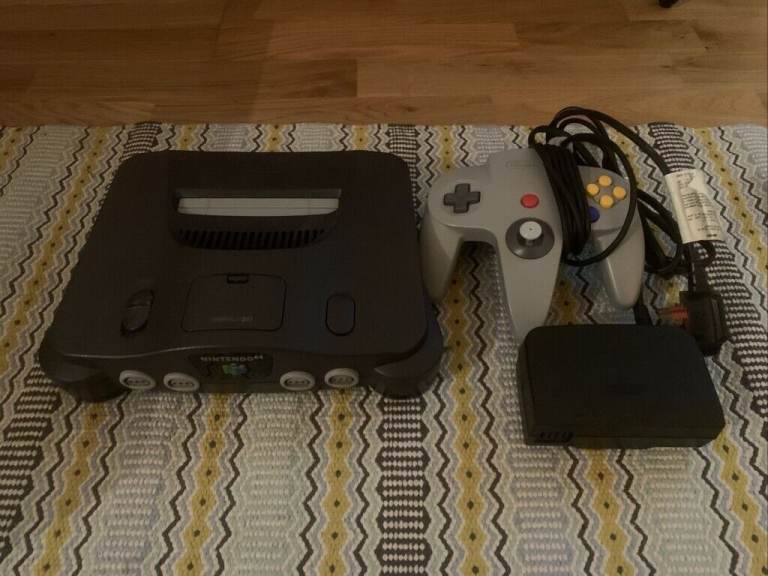 Nintendo 64 Black Console With One Controller