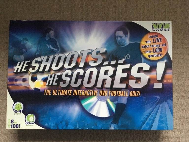 He Shoots He Scores interactive DVD football quiz board game