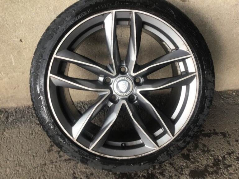 18INCH SINGLE RS6 ALLOY WHEEL WITH TYRE FIT AUDI VW SEAT SKODA ETC