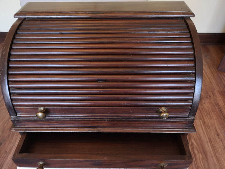 Vintage Roll top Desk/ organizer