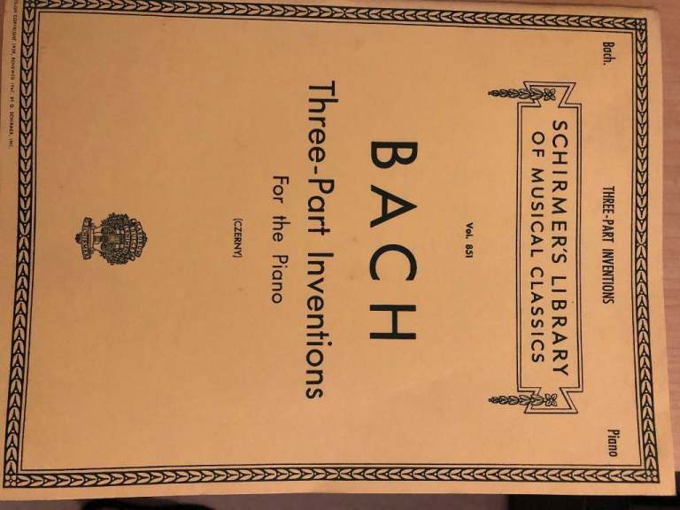 BACH – Three Part Inventions for the Piano