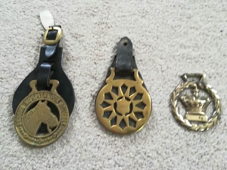 Small Collection Of 3 Different Horse Brasses