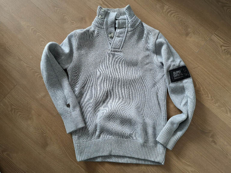 Superdry grey jumper size M
