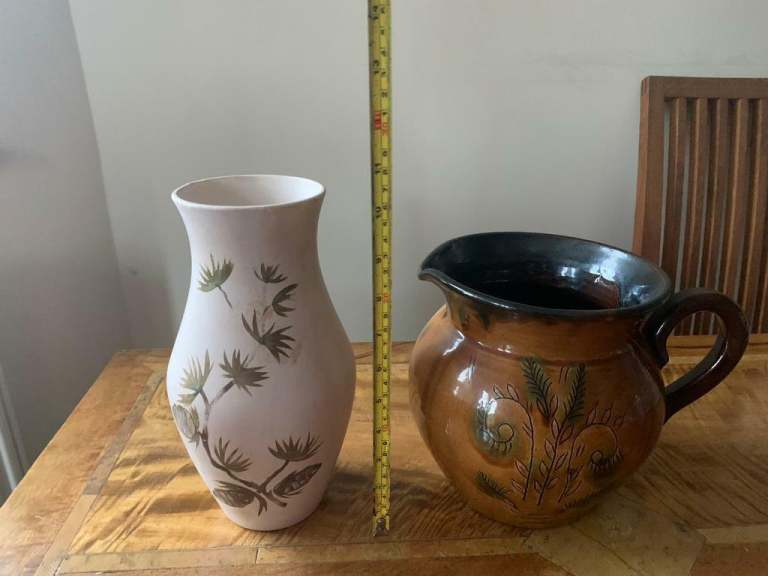 BrentLeigh ware vintage vase & Valencia ceramic jug