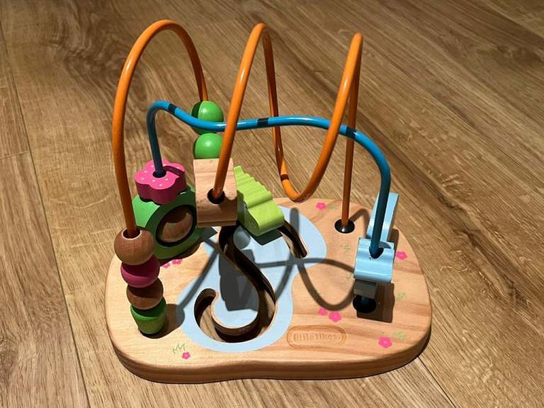 Little Tikes Wooden Wire Animal Bead Frame Maze Toy Set