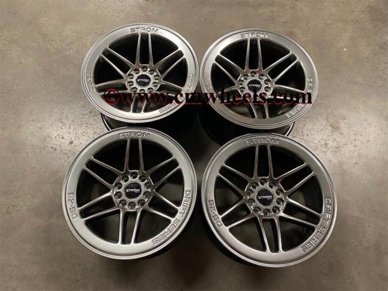 18" Inch Strom DS-25 Drift Wheels 5x120 BMW F80 M3 E90 M3 E46 M3 M4 F82 F83