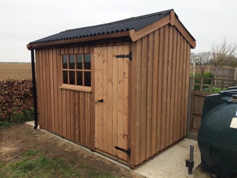New 10 x6  (3.0 x 1.8) Wooden garden shed in the heritage style 