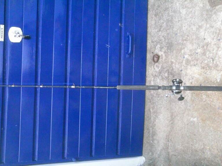 Abu Garcia  boat rod  and multiplier reel