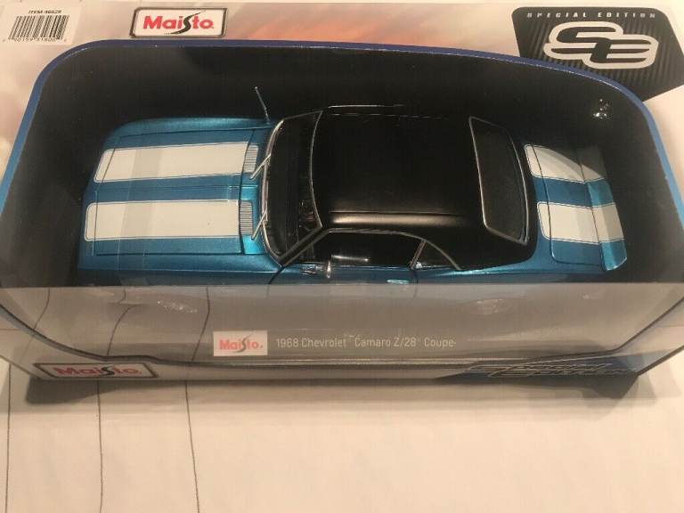 1969 Chevrolet Camaro Z/28 Coupe - Blue with white  stripes 
