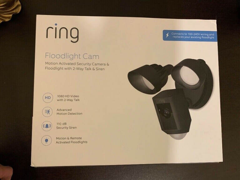 Ring DoorBell Video System Flood Light Camera