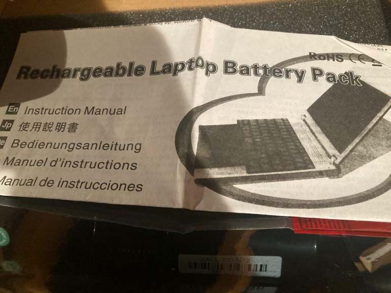 Laptop rechargeable battery 