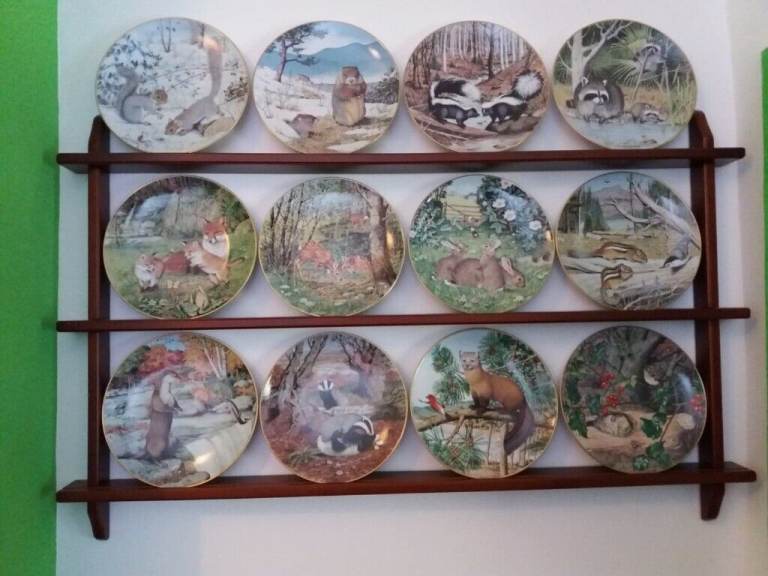Franklin Porcelain Woodland Year Signature Limited Edition Plates