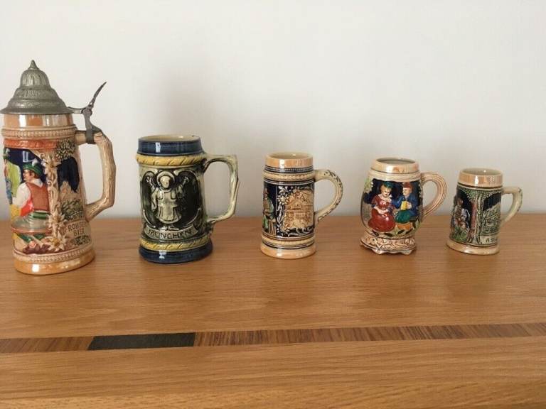 5 German & German Style Beer Steins