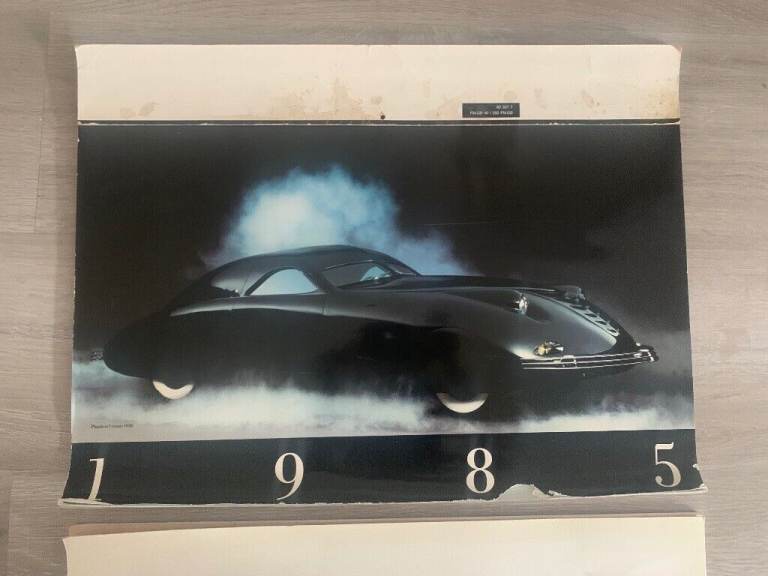 Vintage 1980s Car Calendar Prints for Framing (classic & concept cars) FORDTHORNE - 52cm x 38cm