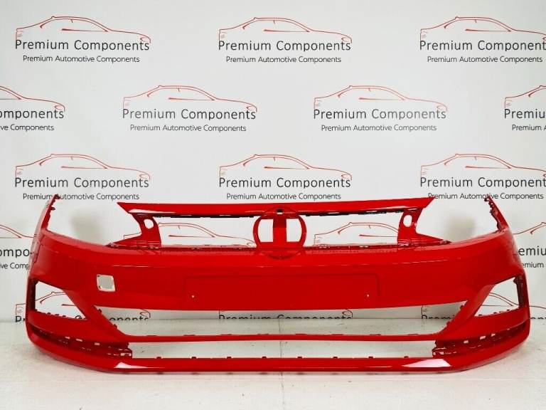 VW POLO SE MK9 GENUINE RED FRONT BUMPER 2017-2021 [F15]