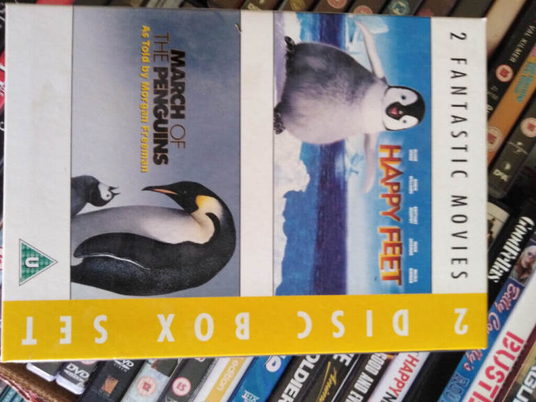 film fella-happy feet and march of the penguins dvd box set
