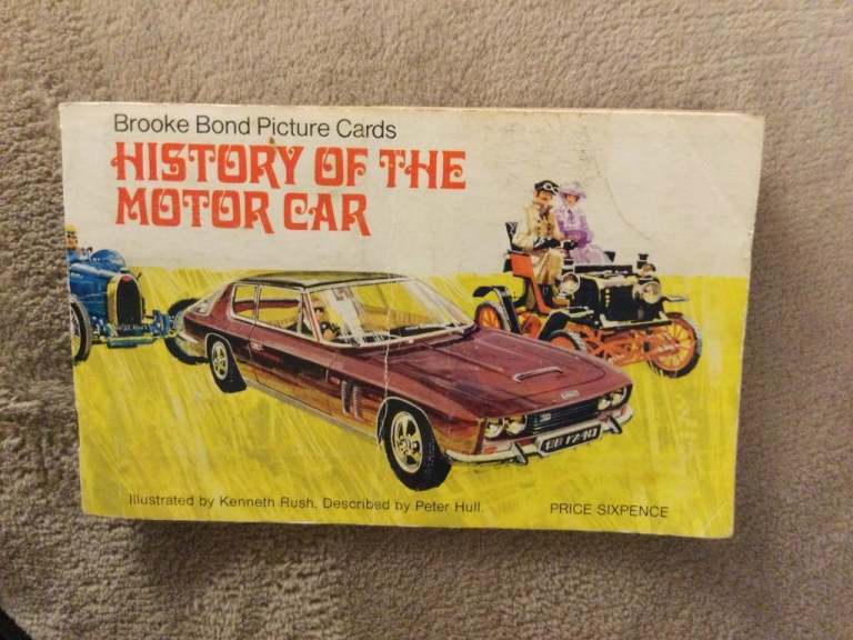 Brook Bond tea History of the motor car, book is missing a few cards.